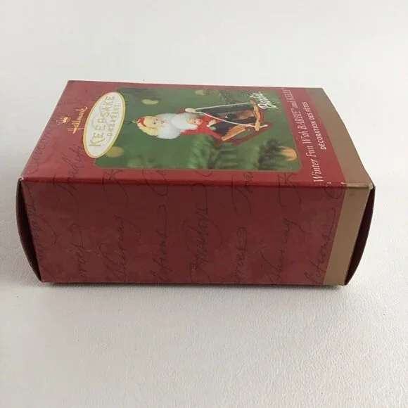 Hallmark Keepsake Christmas Tree Ornament Winter Fun With Barbie & Kelly 2000 - Picture 3 of 6